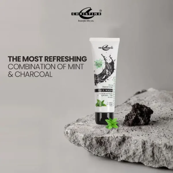 Christine Whitening Mint & Charcoal Face Wash 110ml
