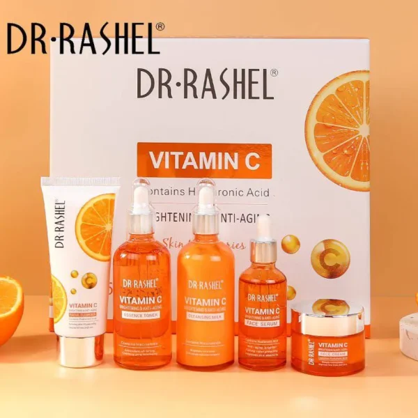 Dr.Rashel 5 PC Set Vitamin C Brightening Anti Aging Skin Care Series
