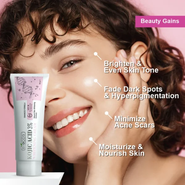 Kojic Acid Skin Whitening Cream For Dark Spots Area