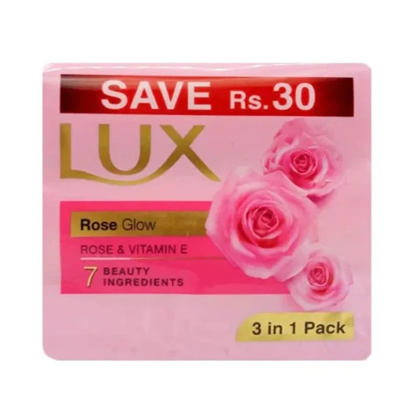 Lux Allure Trio Rose Glow soap - 128g