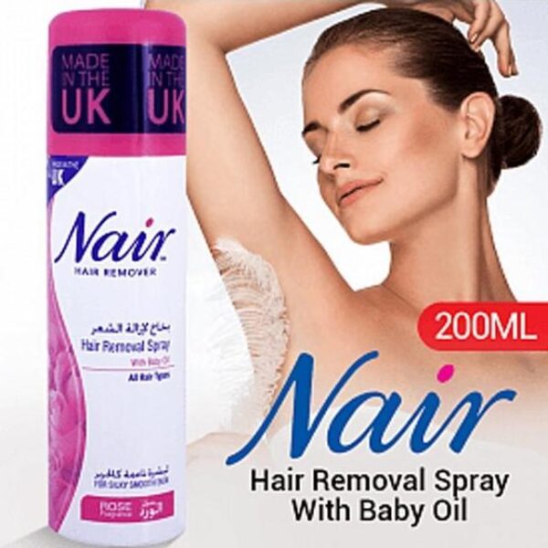 Nair Original Hair Removal Spray Men and Women Rose Fragrance - 200ml