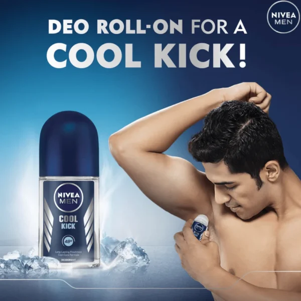 Nivea Men Cool Kick Extra Dry Cool Blue Roll-On 50ml