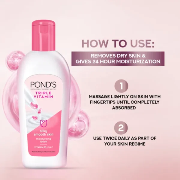 POND'S LOTION MOISTURISING TRIPLE VITAMIN 200 ML