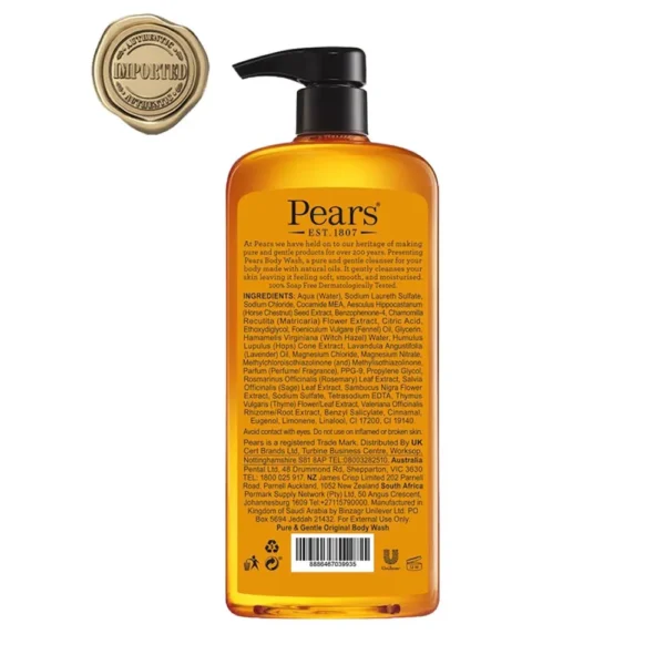 Pears Pure & Gentle Original Body Wash - 250ml