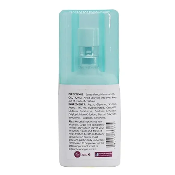 Rivaj UK Sweet Breath Spray Cool Mint, 20ml