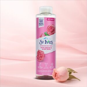 St. Ives, Refreshing Body Wash Rose Water & Aloe Vera 473ml