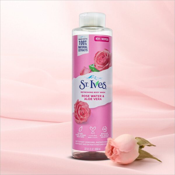 St. Ives, Refreshing Body Wash Rose Water & Aloe Vera 473ml