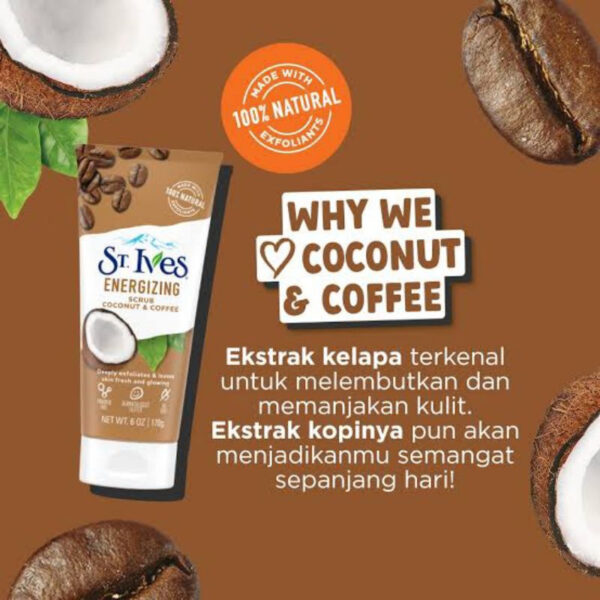 ST. IVES Energizing Coconut & Coffee Scrub 170g