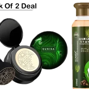 Pack Of 2 Sunisa 3 In 1 Air Cushion Cc And Bb Cream Waterproof Foundation Cream and SUNISA Hair Grower Shampoo