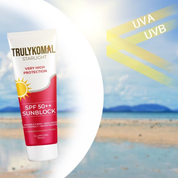 TrulyKomal - SPF 50 Sun Block - 50ml