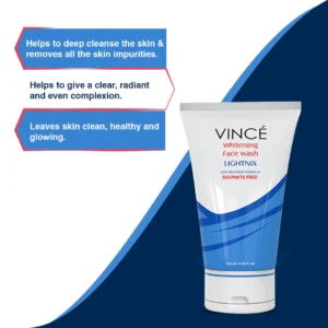 Buy Vince Whitening Face Wash Sulphate Free 120ml